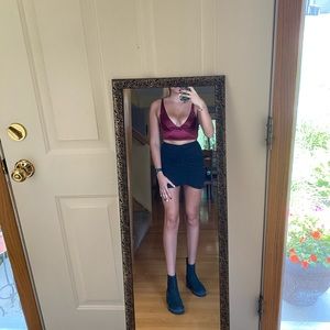 Urban outfitters Burgundy satin bra top